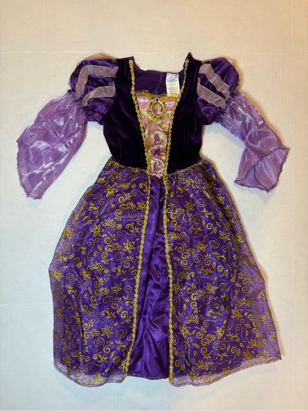 Disney Princess Majestic Collection Rapunzel Dress Costume Girls 4-6X